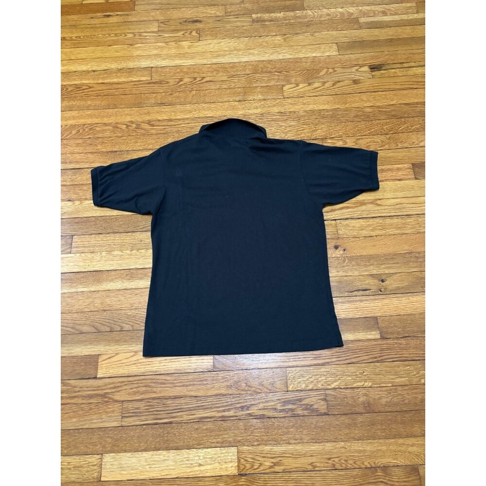 Vintage Hanes Mens US Marines Polo Shirt Sz Large Black Semper Fi Bulldog Cigar - Picture 7 of 7